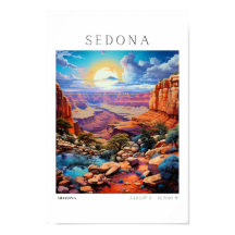 Reizen kunst aan de muur Sedona Arizona woestijnku