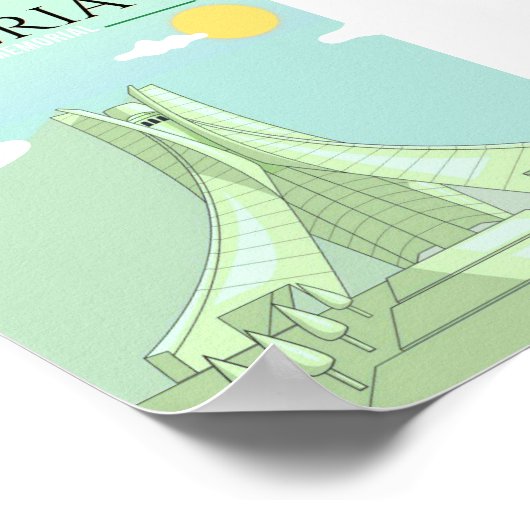 Reizen kunst Poster Martelaren gedenkteken van Alg (Hoek)