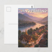 Reizen Laos Luang Prabang Briefkaart (Voorkant / Achterkant)