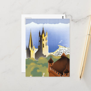 reizen Lausanne-Ouchy Zwitserland Briefkaart