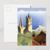 reizen Lausanne-Ouchy Zwitserland Briefkaart (Voorkant / Achterkant)