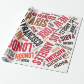 Reizen liefhebben cadeaupapier (Uitgerold)