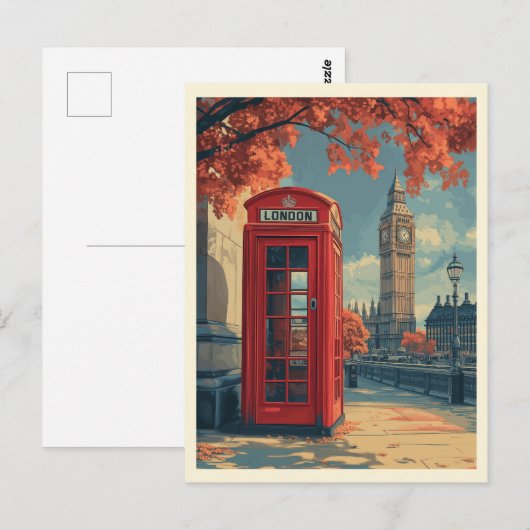 reizen Londen Briefkaart (Voorkant / Achterkant)