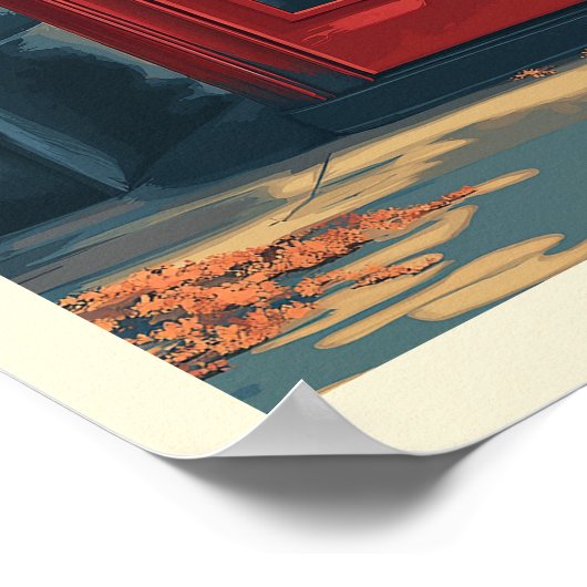  reizen Londen Poster (Hoek)