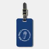 Reizen lopen, brandstof met Burritos Bagagelabel (Voorkant verticaal)