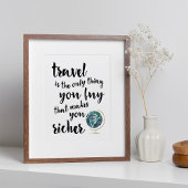 Reizen maakt je rijker | Art Print