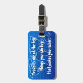 Reizen maakt je rijker - bagagelabel (Voorkant verticaal)