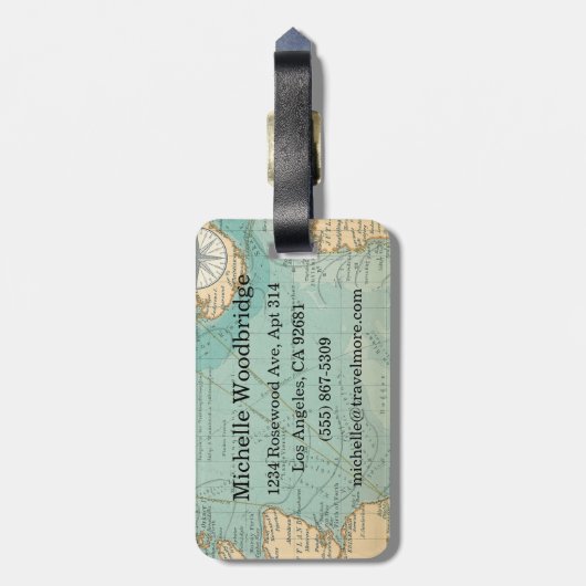 Reizen maakt je rijker Bagagelabel (Achterkant verticaal)