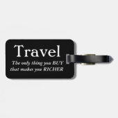 Reizen maakt je rijker bagagelabel (Achterkant horizontaal)