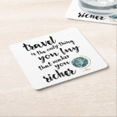 Reizen maakt je rijkere offerte Onderzetters (Schuin)