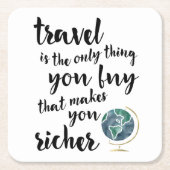 Reizen maakt je rijkere offerte Onderzetters (Voorkant)