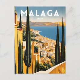 Reizen Malaga Spanje Briefkaart