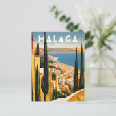 Reizen Malaga Spanje Briefkaart (Staand voorkant)