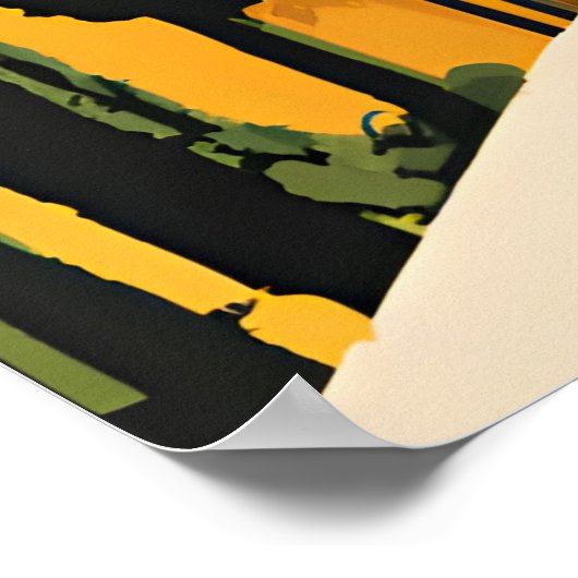 Reizen Malaga Spanje Poster (Hoek)