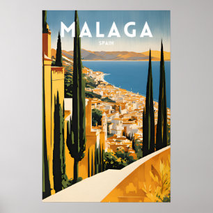 Reizen Malaga Spanje Poster