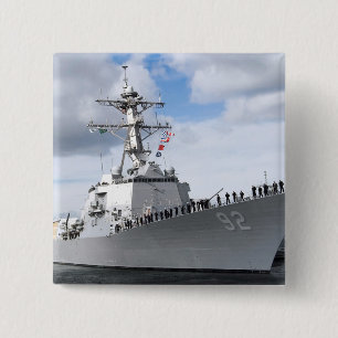 Reizen man vierkante button 5,1 cm