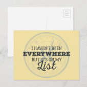 Reizen meer kompas stempel motivatie offerte briefkaart (Voorkant / Achterkant)