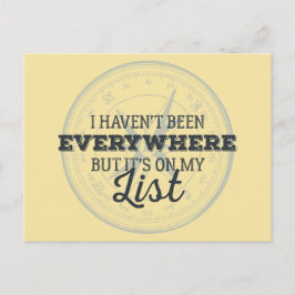 Reizen meer kompas stempel motivatie offerte briefkaart