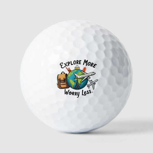 Reizen Meer Zie meer Voel je levend Golfballen (Voorkant)
