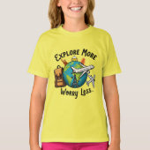 Reizen Meer Zie meer Voel je levend T-shirt (Voorkant)