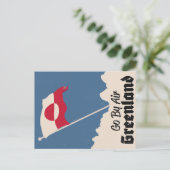 Reizen met Air Greenland Briefkaart (Staand voorkant)