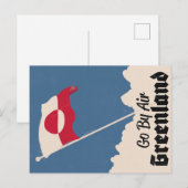 Reizen met Air Greenland Briefkaart (Voorkant / Achterkant)