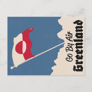 Reizen met Air Greenland Briefkaart