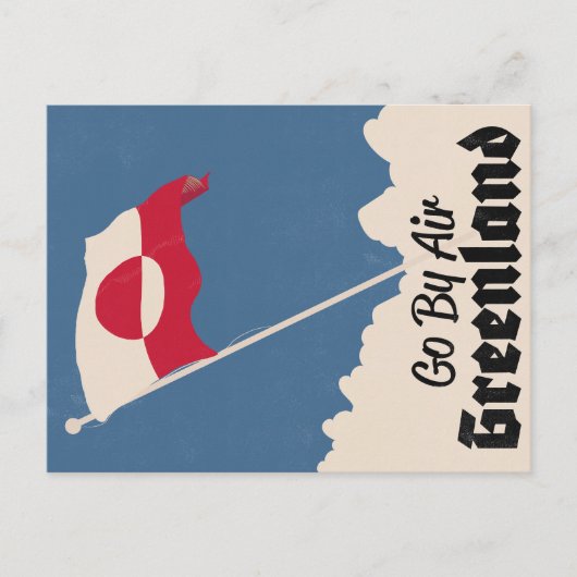 Reizen met Air Greenland Briefkaart (Voorkant)
