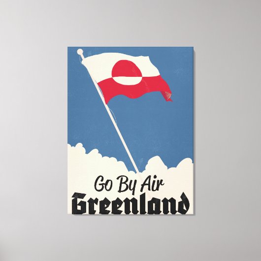 Reizen met Air Greenland Canvas Afdruk (Voorkant)