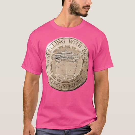 Reizen met Bruce Coin Logo T-shirt (Voorkant)
