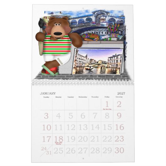 Reizen met Bruno Marrone Kalender (Jan 2027)