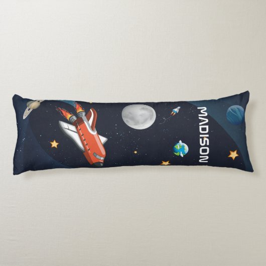 Reizen met de Outer Space Shuttle in Galaxy Gepers Lichaamskussen (Achterkant)