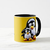 Reizen met de Pinguïnfamilie Mok (Voorkant rechts)