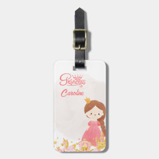 Reizen met de Princess Royal Crown voor meisjes Bagagelabel