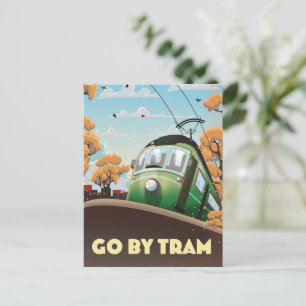 Reizen met de Tram Uitnodiging Briefkaart