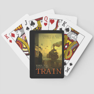 Reizen met de trein in stijl  pokerkaarten