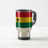 Reizen met de vlag van Ghana Reisbeker (Voorkant rechts)