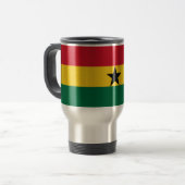 Reizen met de vlag van Ghana Reisbeker (Voorkant links)
