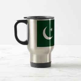 Reizen met de vlag van Pakistan Reisbeker