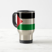 Reizen met de vlag van Palestina Reisbeker (Voorkant links)