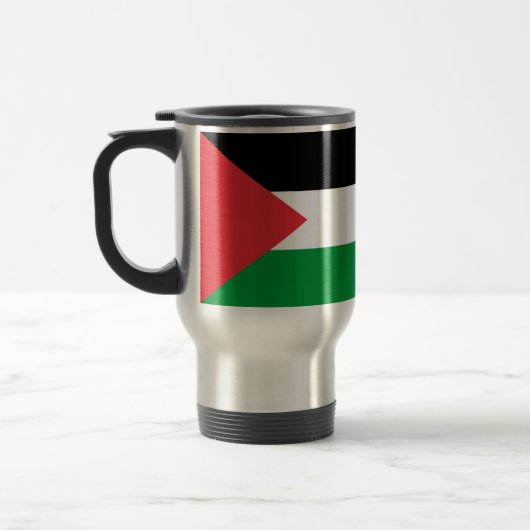Reizen met de vlag van Palestina Reisbeker (Links)