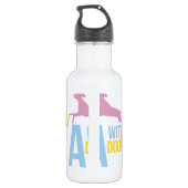 Reizen Met een Hond Waterfles (Achterkant)