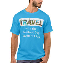 REIZEN met het Barefoot Bay Travellers Club tshirt