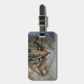 Reizen met kat/kattenliefhebber bagagelabel (Voorkant verticaal)