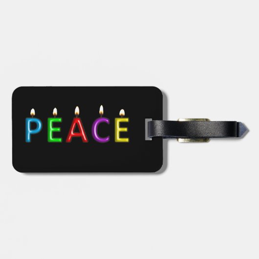 Reizen met PEACE Bagagelabel (Achterkant horizontaal)