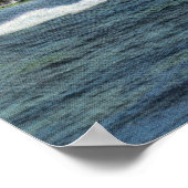 Reizen met snelboot op het meer poster (Hoek)