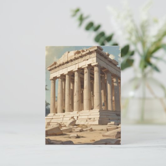 Reizen met stijl Athene Griekenland Parthenon Temp Feestdagenkaart (Staand voorkant)
