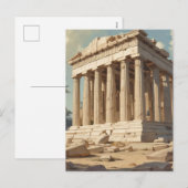 Reizen met stijl Athene Griekenland Parthenon Temp Feestdagenkaart (Voorkant / Achterkant)