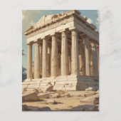 Reizen met stijl Athene Griekenland Parthenon Temp Feestdagenkaart (Voorkant)