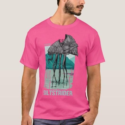 Reizen met stille streep t-shirt (Voorkant)